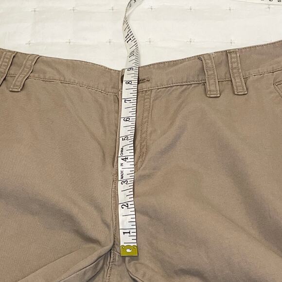 Banana Republic Wide Leg Khaki Pants Women’s 8 Beige Cotton Linen Twill Trousers - Picture 9 of 11